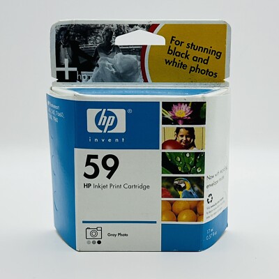 HP 59 Gray PHOTO Ink Cartridge Photosmart-EXPIRED Feb 2006- NEW Sealed ...