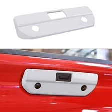 White Tailgate Handle Rear Door Handle Trim For Chevy Silverado 2019+ Exterior