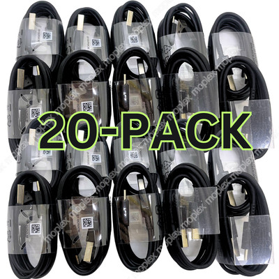 20x Lot Wholesale USB Type C Cable Fast Charger For Samsung Galaxy S20 S10 S9 S8