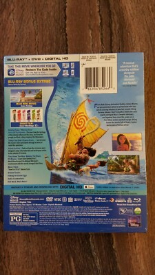 Disney MOANA (Blu-ray+DVD+Digital) Target Exclusive with 32 Page ...