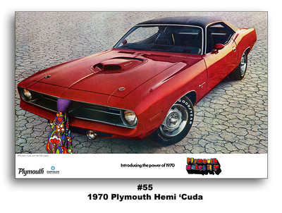 13x19 1970 PLYMOUTH CUDA AD BROCHURE POSTER MOPAR ART PRINT