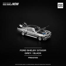 Poprace 164 1967 Shelby Mustang Gt500 - Greyblack Pr640195 Poprace 164 1967 Shelby Mustang Gt500 - Greyblack Pr640195
