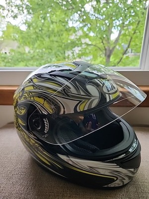 BiLT Legacy Full-Face Motorcycle Helmet XL  Graphic Dragon FF350