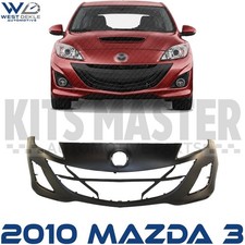 New Front Bumper Cover Primed W Fog Lamp Holes For 2010 Mazda 3 Ma1000223 New Front Bumper Cover Primed W Fog Lamp Holes For 2010 Mazda 3 Ma1000223