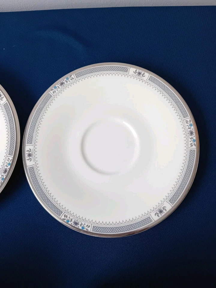 2 Royal Doulton Romance Collection Melissa Pattern Cups & Saucers - Image 4 of 4