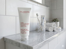 Image of Clarins Hand and Nail Treatment Cream 100ml / 3.4 Oz. Brand New & Sealed Boxed