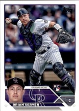 2023 Topps #41 Brian Serven RC - Colorado Rockies Baseball Card {NM-MT}