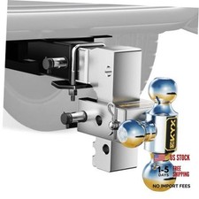 Adjustable Trailer Hitch, 6 in Rise Drop 2" Receiver 6" Drop Hitch 3 ball