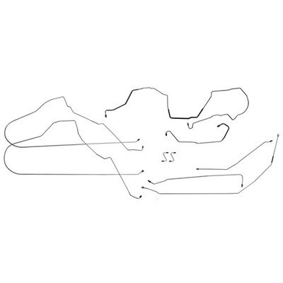 Brake Line Kit Complete Tubes With ABS 1997-99 Buick Century OE Steel 9pc
