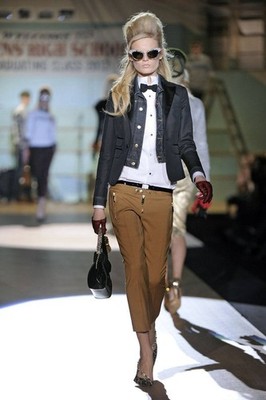 Dsquared2 F/W 2012 Denim Vest Blazer Women's Size 42