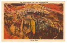 Linen Postcard Lost River Caverns Ear of Corn Hellertown Pennsylvania Nature