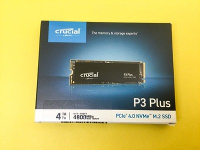 Crucial P3 Plus 4TB M.2 2280 PCIe Gen 4 x4 NVMe Internal SSD CT4000P3PSSD8 New