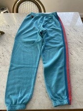 NWT Aviator Nation 5 Stripe Sweatpants Blue Womens Small