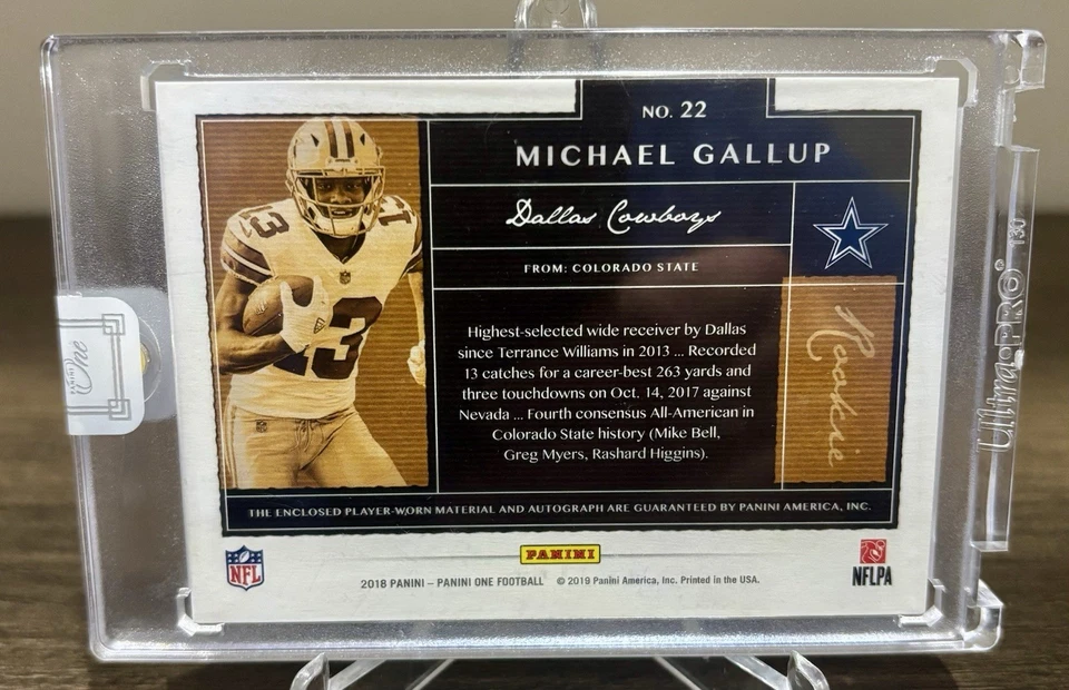 Michael Gallup Rookie Auto Patch 52/99 Still Sealed NM/MINT !! 🔥🔥 - Image 2 of 2