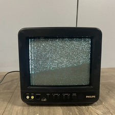 Philips PR0935B401 - 9 Inch Portable CRT Color TV Retro Gaming No Remote Tested