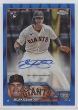 2023 Topps Chrome Update Blue RayWave Refractor 60/150 Blake Sabol Auto rw6