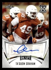 2021 LEAF DRAFT TA'QUON GRAHAM BA-TQG MINT RC AUTOGRAPH FOOTBALL TEXAS LONGHORNS