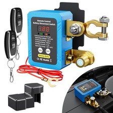 240A Kill Switch 12V Remote Battery Disconnect Switch with Led Voltage Displa...
