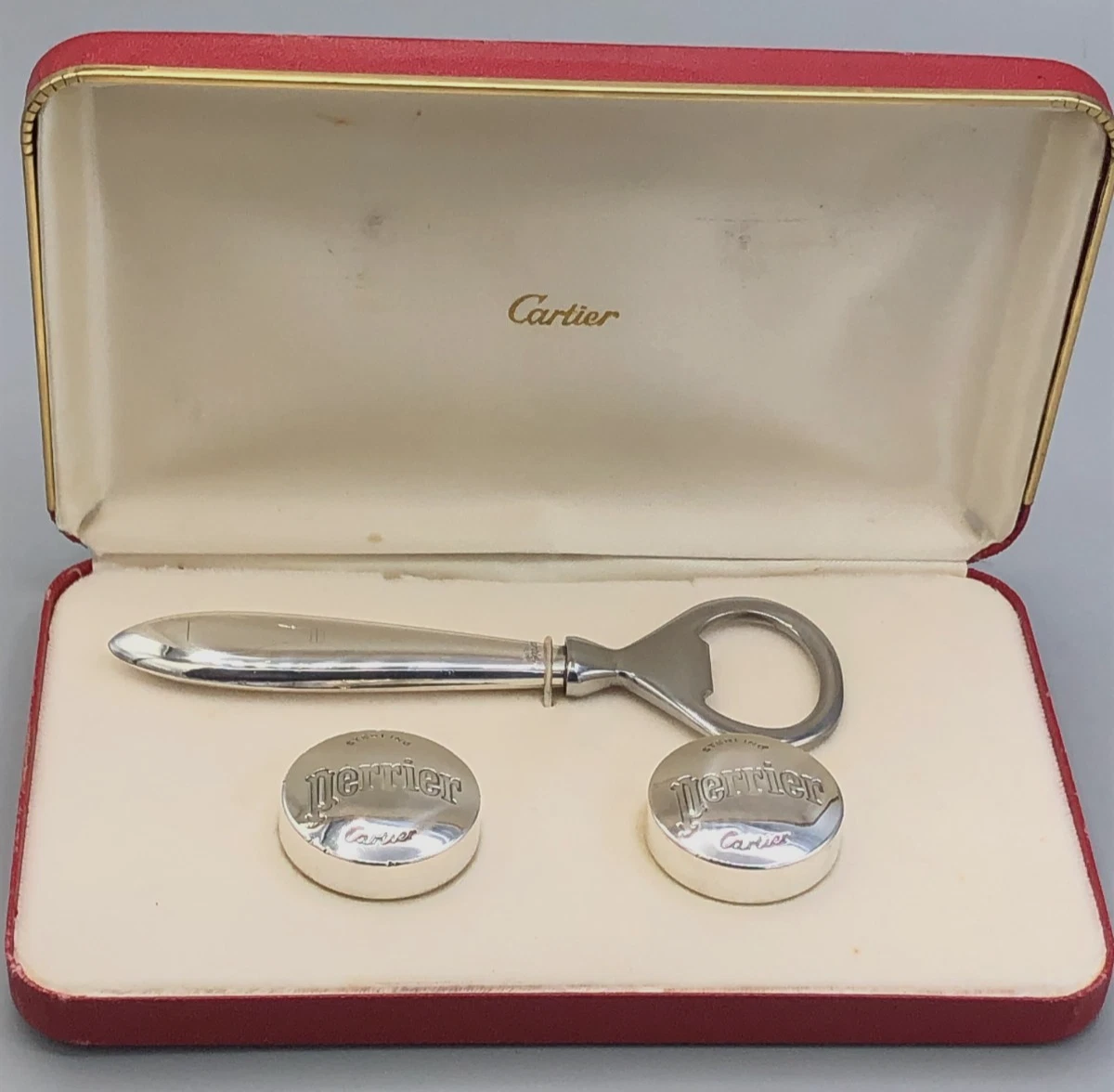 Cartier Antique US Sterling Silver Bottles, Decanters & Flasks for