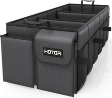 HOTOR Foldable Trunk Organizer - SUV  Sedan Compatible, 3 X-Large, Black
