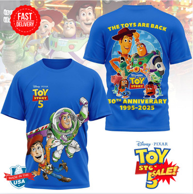 Toy Story 5 30th Anniversary 1995 2025 3D T Shirt