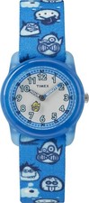 Timex Children's Analogue Quartz Blue Watch with Nylon Strap Monsters TW7C25700