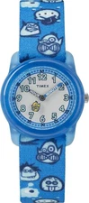 Timex Children's Analogue Quartz  Blue Watch with Nylon Strap Monsters TW7C25700