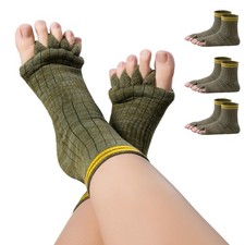 Toe Separator Socks,Foot Alignment Sock for Health Care, Pain Relief, Bunion ...