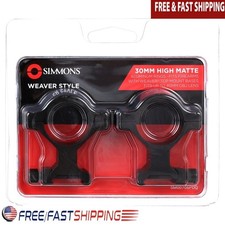 Matte Aluminum Rifle Scope Rings 30mm High Solid Detachable Clamping System New