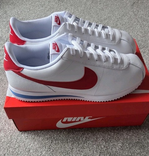 UK 10 - Nike Cortez Forrest Gump White Varsity Red - Bild 1 von 7