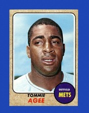 1968 Topps Set-Break #465 Tommie Agee EX-EXMINT *GMCARDS*