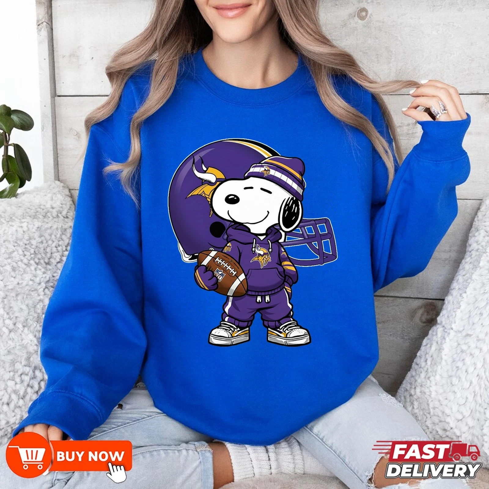 Minnesota Vikings Football Sweatshirt