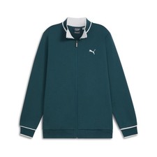 PUMA Vintage Sport Full Zip Track Jacket Mens Green Casual Athletic Outerwear 68