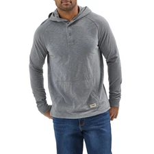Wrangler Men s Hooded Pullover, Size 3XL, Regular Fit, Long Sleeve, Gray, Cotton