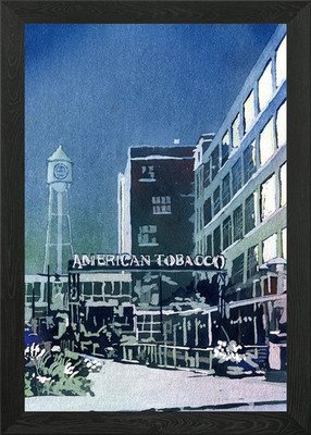 Tobacco Campus Durham NC Framed Wall Art Poster Canvas Print Picture