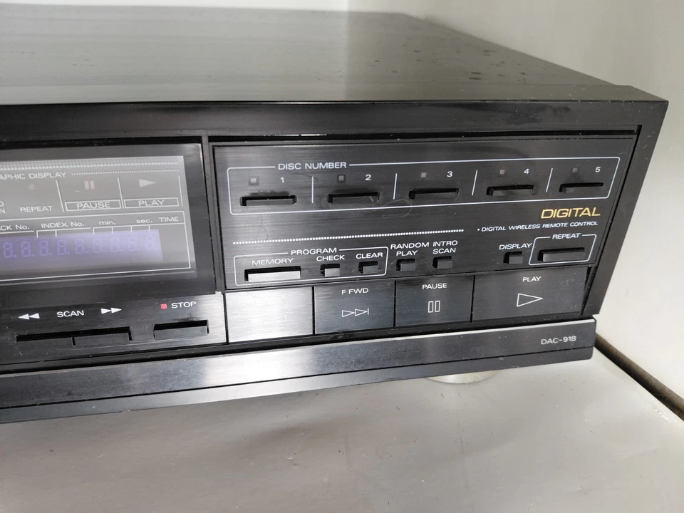 Cambiador automático de discos Fisher DAC-918 5 CD de colección Foto 4 de 4