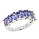 HSN Colleen Lopez Sterling Silver 7-Stone Tanzanite Band Ring Size 6 — photo 5