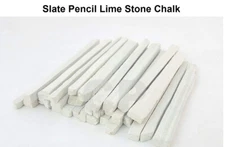 Stationery Slate Pencil Natural Lime Stone Chalk 100 Pcs`