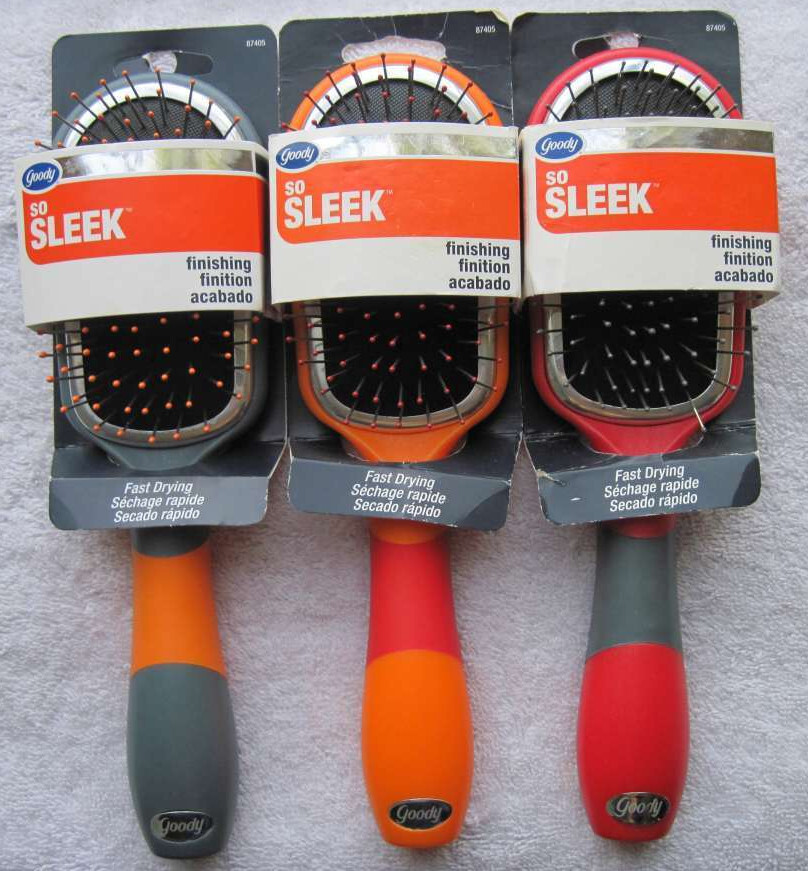 Goody So Sleek Finishing Hair Brush Stiff Metal Bristles Wire
