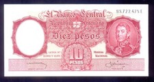Argentina  10 Pesos  ND(1954 - 1963)  P270  UNC