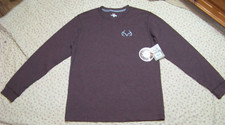 Men's Realtree Pullover Thermal Shirt - M - New with Tags - Dark Brown