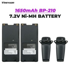 2pcs 1650mAh BP-210 Radio Battery For ICOM IC-A6 IC-A24 IC-F21 BP-209 BP-222