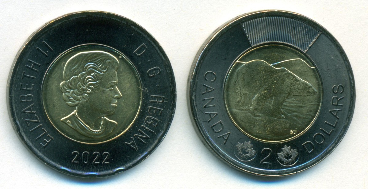 Canada 2022 $2 Black Ring Toonie - In Memory of Queen