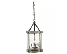Kichler Barrington 4 Light Pendant 0616010 Distressed Black Aged Faux Wood Color