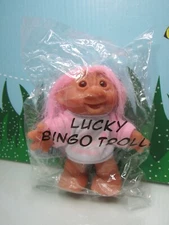 1986 YOU ARE A  WINNER BINGO TROLL - 5" Dam Troll - NEW IN SEALED BAG - Last 1