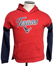 Girls Houston Texans NFL Long Sleeve Hoodie Sweatshirt NWT size XLarge 14/16 