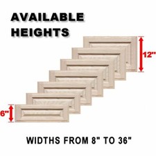Unfinished Oak Square Raised Panel Drawer Fronts