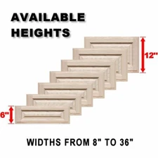 Unfinished Oak Square Raised Panel Drawer Fronts