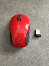 Logitech Wireless Mini Mouse M187 Pocket Sized Portable Mouse For Laptops RED