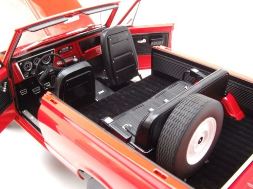 Chevrolet K5 Blazer 1969 Rojo-Naranja Coche a Escala Blanco 1:18 Acme - Imagen 6 de 11